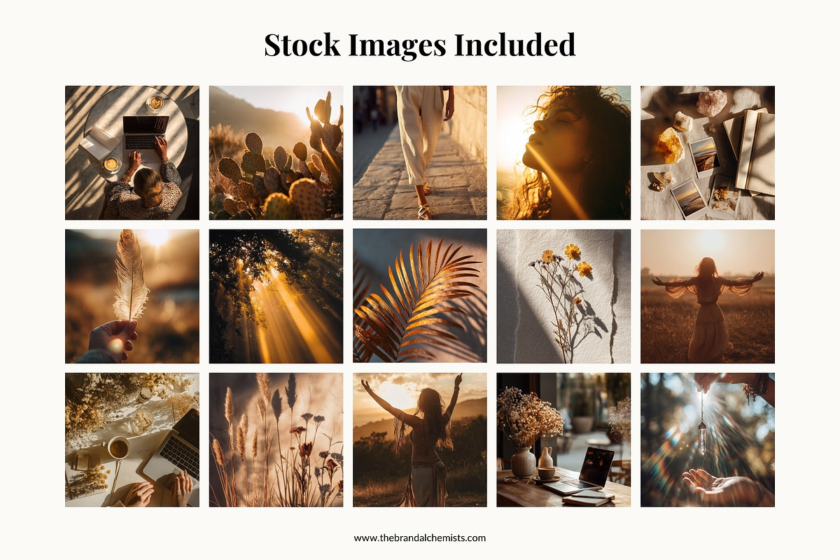 Golden Hour Instagram Templates, a Social Media Template by The Brand Alchemists (Photo 8 of 13)