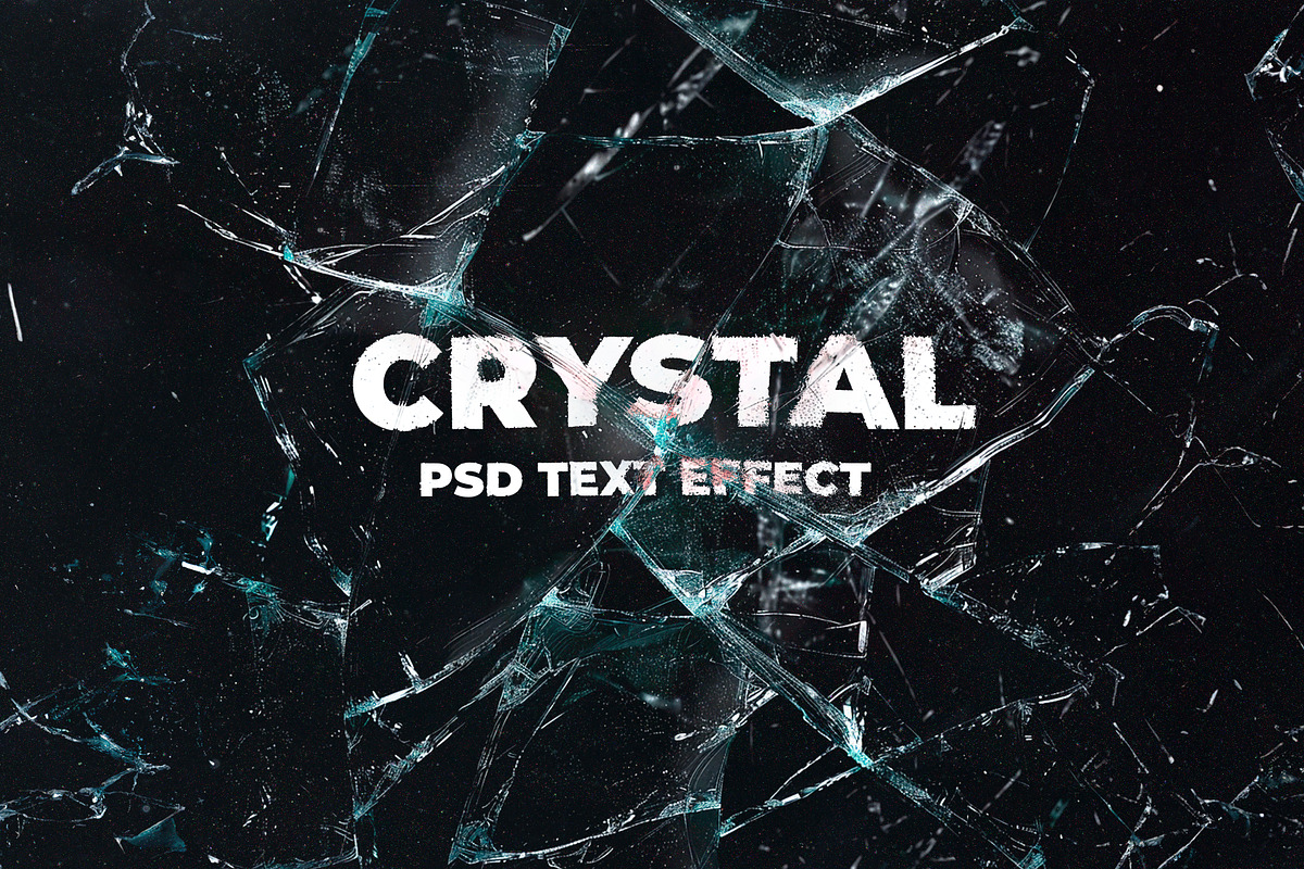 10 Crystal PSD Text Effect+Textures, a Texture Graphic by Lostkids (Photo 1 of 8)
