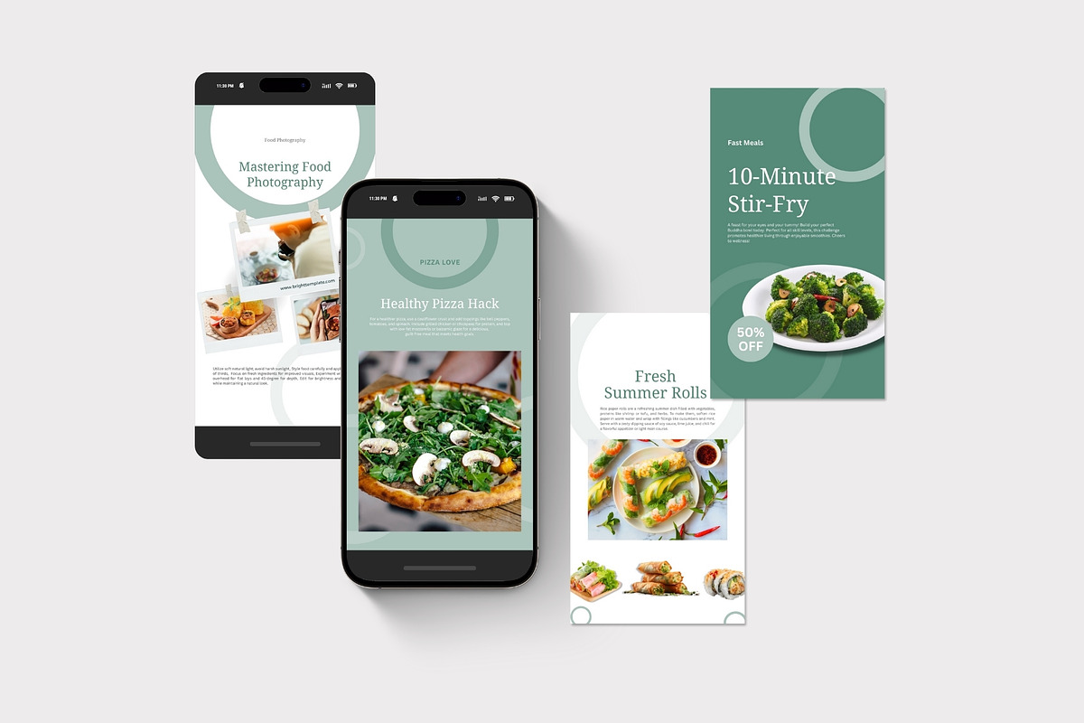 Food & Restaurant Instagram Bundle, a Social Media Template by TheBrightGrap (Photo 15 of 23)