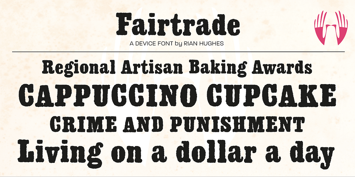 Fairtrade, a Serif Font by Device (Photo 1 of 5)
