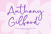 Anthony Gilford Font, a Handwritten Font by Timurtype (Thumbnail 1 of 7)