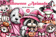 Whimsical Halloween Animals Clipart, a Seasonal Illustration by Designworld (Thumbnail 1 of 10)