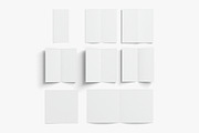 8 White Booklets Flyers 3D Model, an Object 3D Model by rebrandy (Thumbnail 4 of 7)