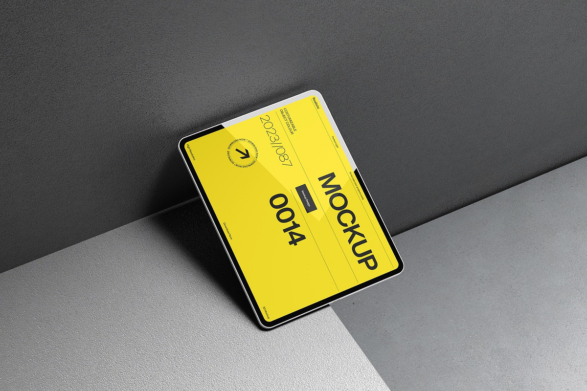 Minimal Tablet Device Mockup Set, an iPad Mockup by kreatifreya (Photo 4 of 6)