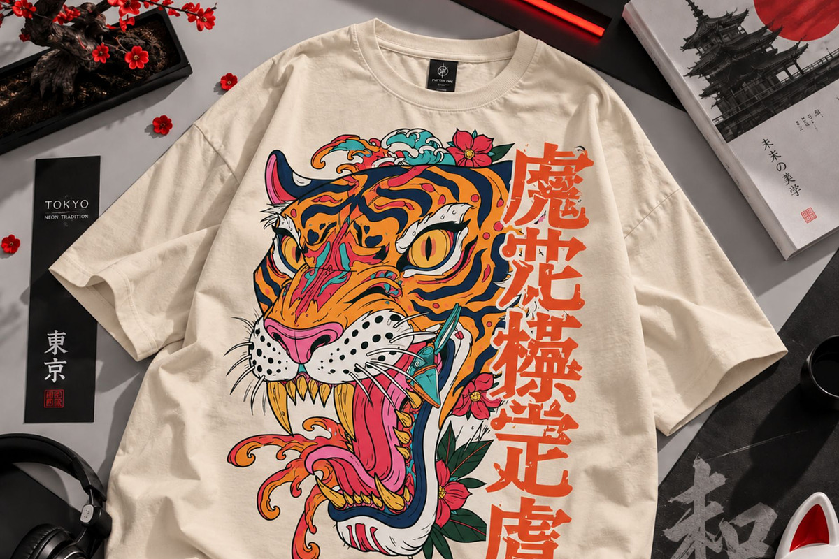 500+ Japanese Streetwear Sublimation, a Decorative Illustration by Selenique Studio (Photo 9 of 15)