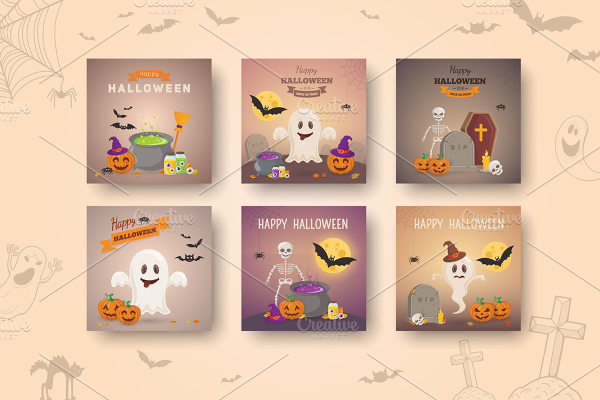 Halloween Ultimate Pack, a Decorative Illustration by Chuhastock (Photo 13 of 22)