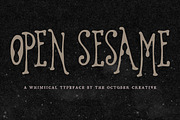 Open Sesame Retro Display Font, a Handwritten Font by The October Creative (Thumbnail 1 of 8)