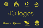 40 tech logos, a Branding & Logo Template by airunreal (Thumbnail 1 of 3)