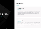 Yoursite - vCard Resume Template, a HTML Template by scrils (Thumbnail 2 of 4)