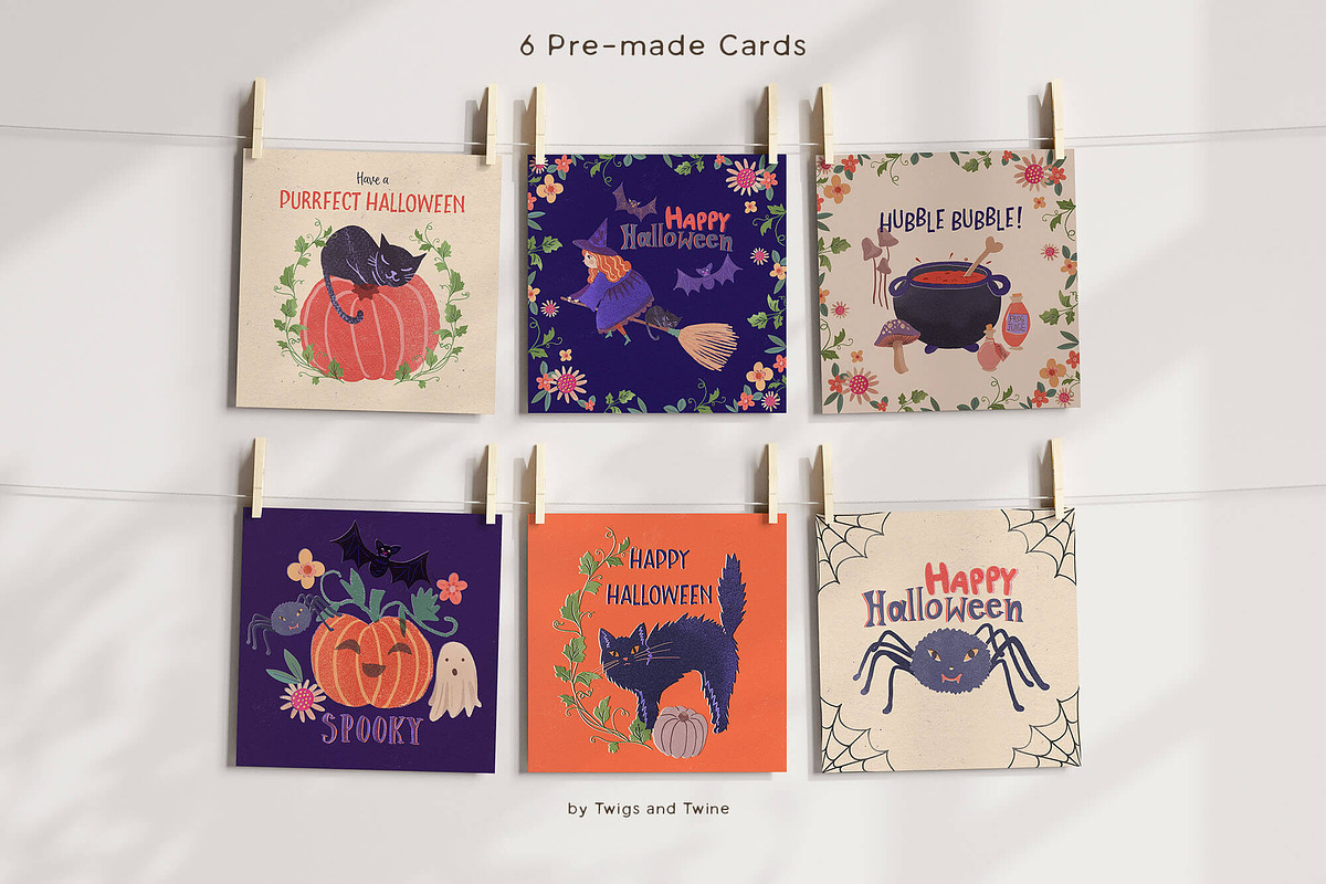 Happy Halloween Clipart, an Illustration by Twigs and Twine (Photo 2 of 8)