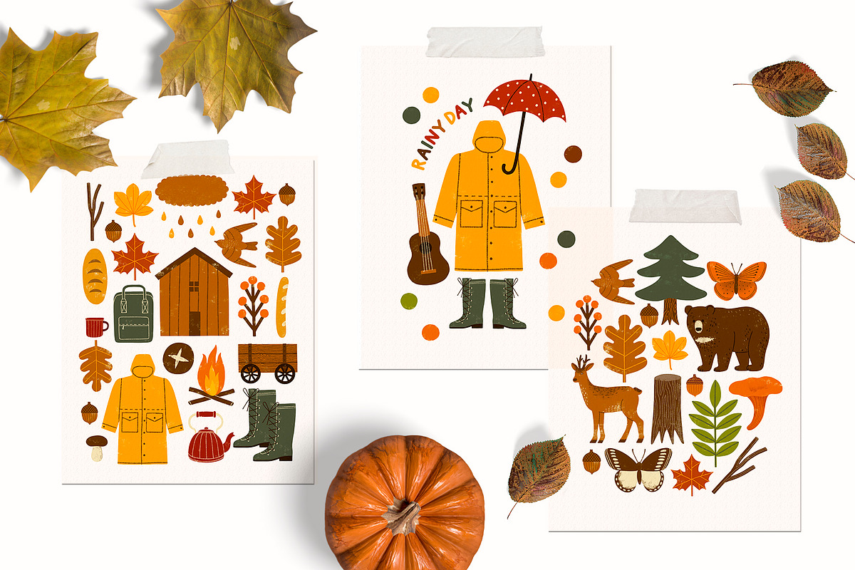 AUTUMN STORY Graphics Collection, an Animal Illustration by Katerina Osa (Photo 8 of 15)