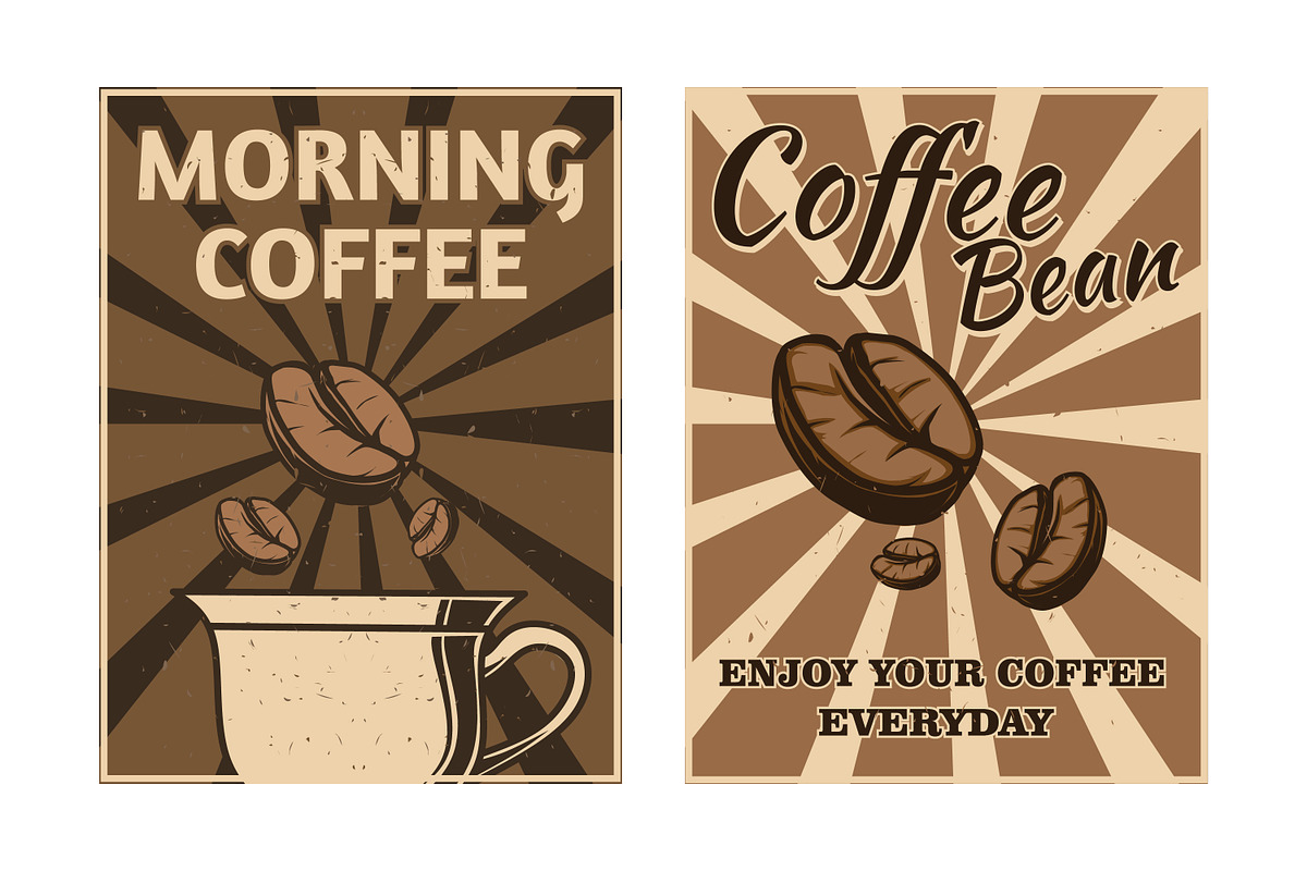 4 Coffee Poster Design, a Poster Template by VLSKA (Photo 2 of 3)