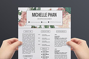 Modern resume template, a Resume Template by Chic templates (Thumbnail 3 of 4)