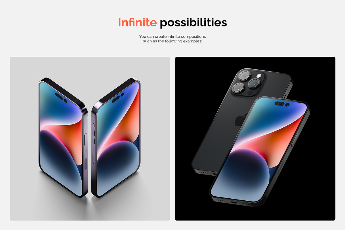 iPhone 14 PRO Mockup, an iPhone Mockup by Mocku (Photo 14 of 17)