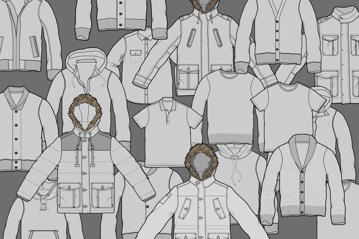 19 Fitted vector Fashion templates, a Hoody Mockup by 365GFX (Photo 1 of 2)