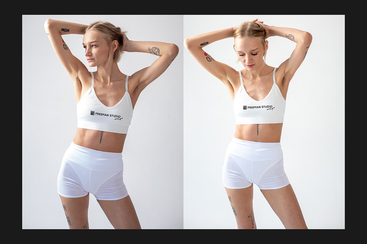 Shorts and Tank-Top Mock-Up Set, a Bottom Mockup by Freeman Studio (Photo 10 of 17)