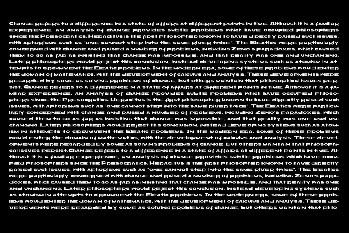 Changes Typeface preview 4