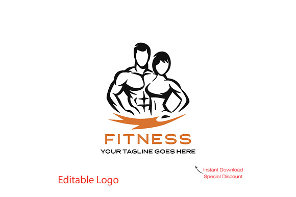 Bold Fitness Logo Template preview 8