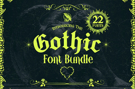 Gothic Font Bundle - 22 Fonts!
