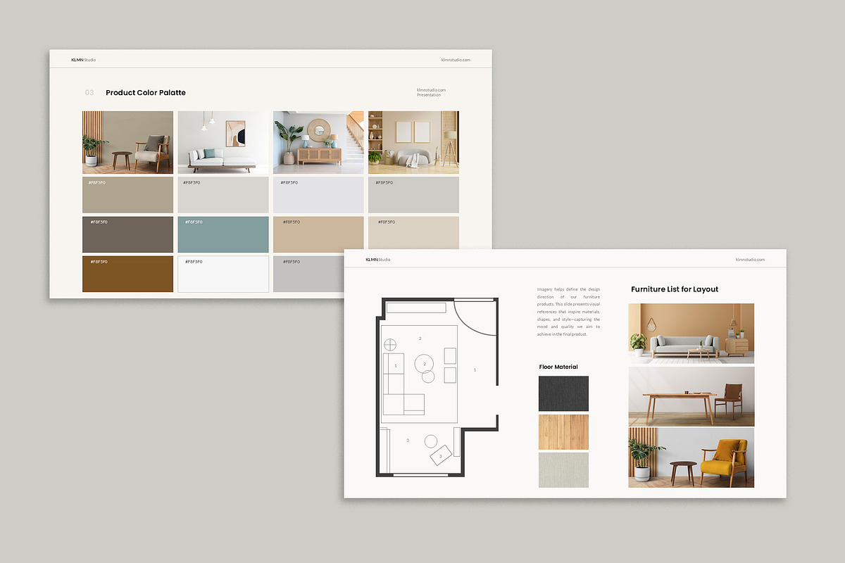Rene Modern Furniture Google Slides, a Presentation Template by kylyman (Photo 2 of 7)