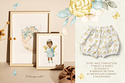 Watercolor FAIRY and flowers, an Illustration by polikarpovaart (Thumbnail 2 of 15)