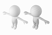 Cute Stylized Stickman in T-Pose, a Characters & Person 3D Model by VK Studio (Thumbnail 3 of 8)