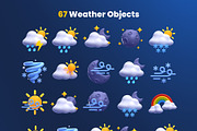 Weather 3D Icons, an Object 3D Model by Rakata Studio (Thumbnail 7 of 7)