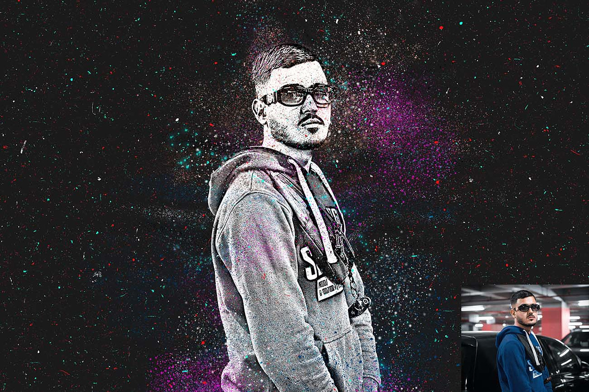 Grunge Spray Art Photoshop Action, an Action Add-On by Studio Retouch (Photo 11 of 18)