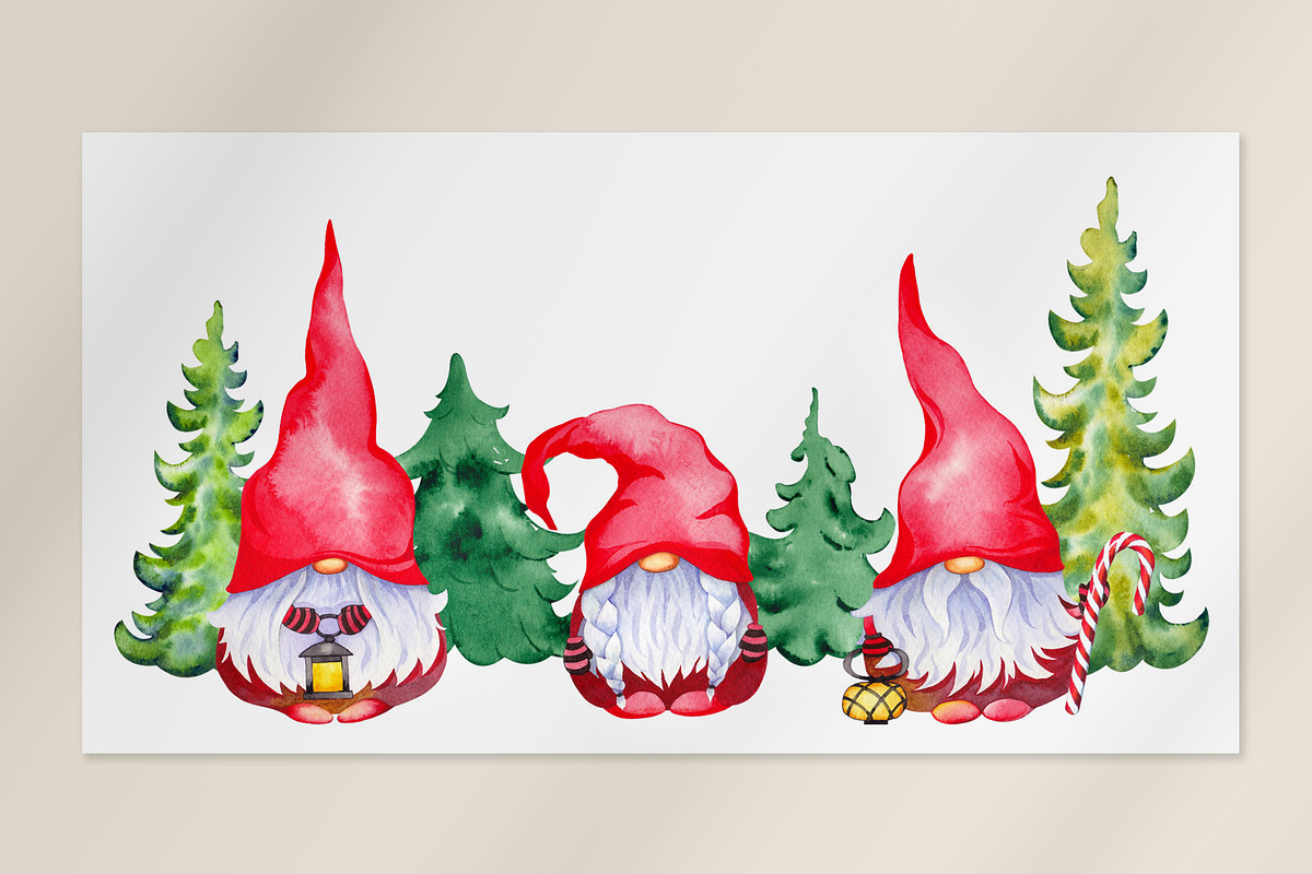 Christmas snowmen & gnomes, an Illustration by Jeanna Draw (Photo 7 of 17)