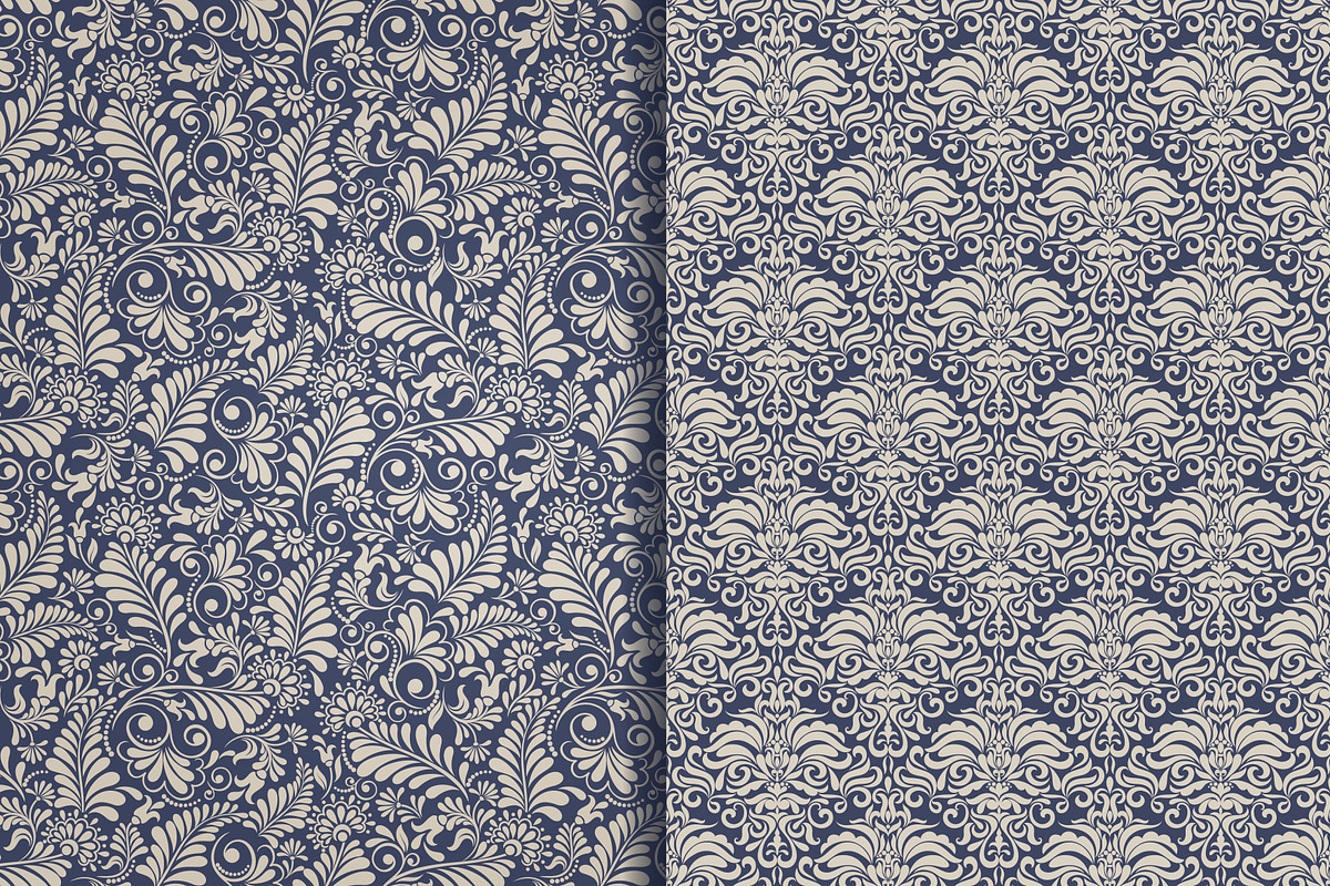 Set of 10 seamless pattern Baroque, a Pattern Graphic by NataLito (Photo 4 of 6)