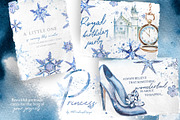 Hand-Painted Princess Clipart, a Decorative Illustration by ArtCreationsDesign (Thumbnail 8 of 21)