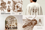 Dark Academia Bundle 7-in-1, an Object Graphic by KetteCreate (Thumbnail 12 of 15)