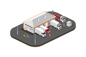 Isometric Distribution Logistic, an Illustration by Booblgum