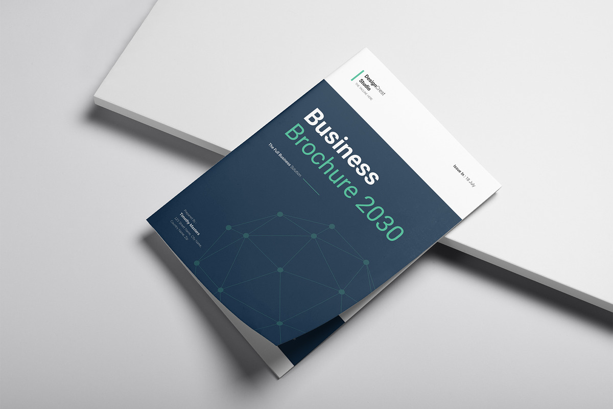 Business Brochure Template, a Brochure Template by DesignCrest (Photo 2 of 13)