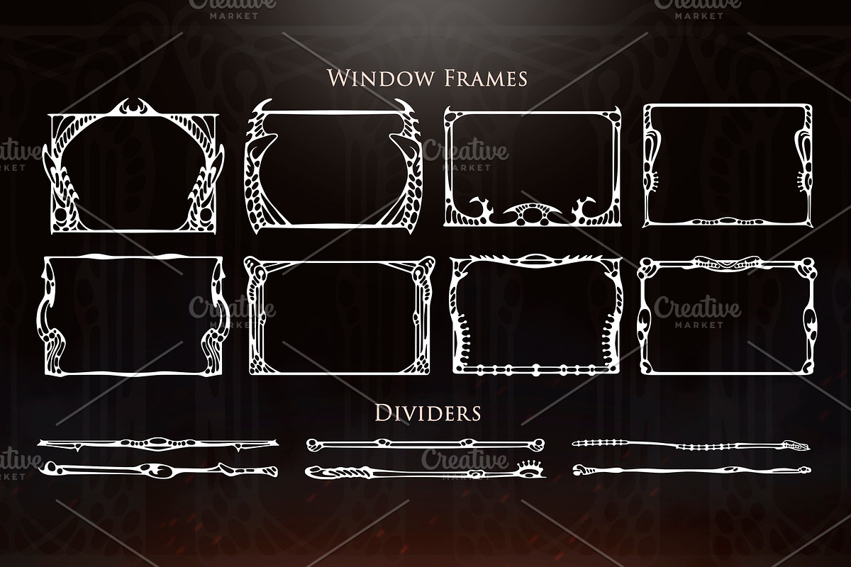 Biopunk UI Set, an Object Illustration by Olga Ryzychenko (Photo 5 of 8)