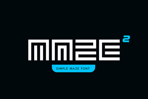 Simple Maze Font
