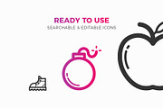 2400+ Pixel Perfect Icons, an Outline Icon by P.F. Creative Lab (Thumbnail 5 of 6)