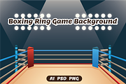 Boxing Ring Game Background, an Illustration by Heavtryq Design (Thumbnail 1 of 2)