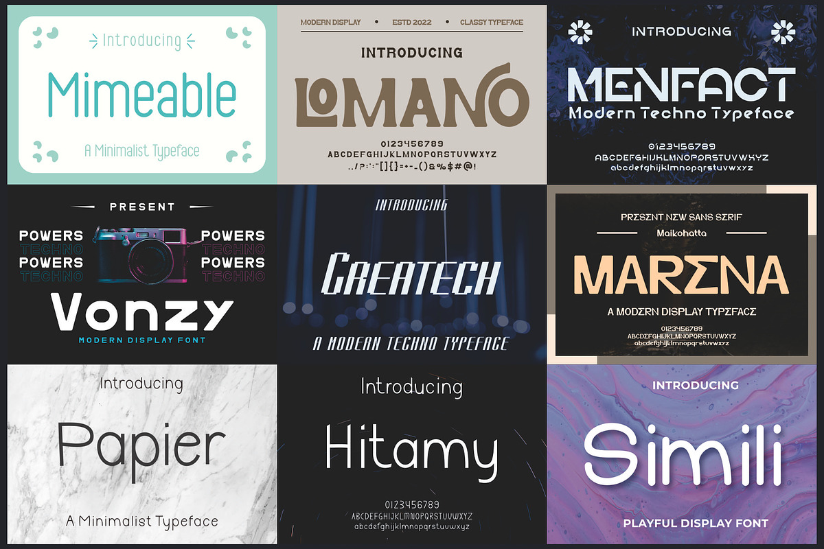 Bundle Display Font, a Sans Serif Font by MaikoHatta