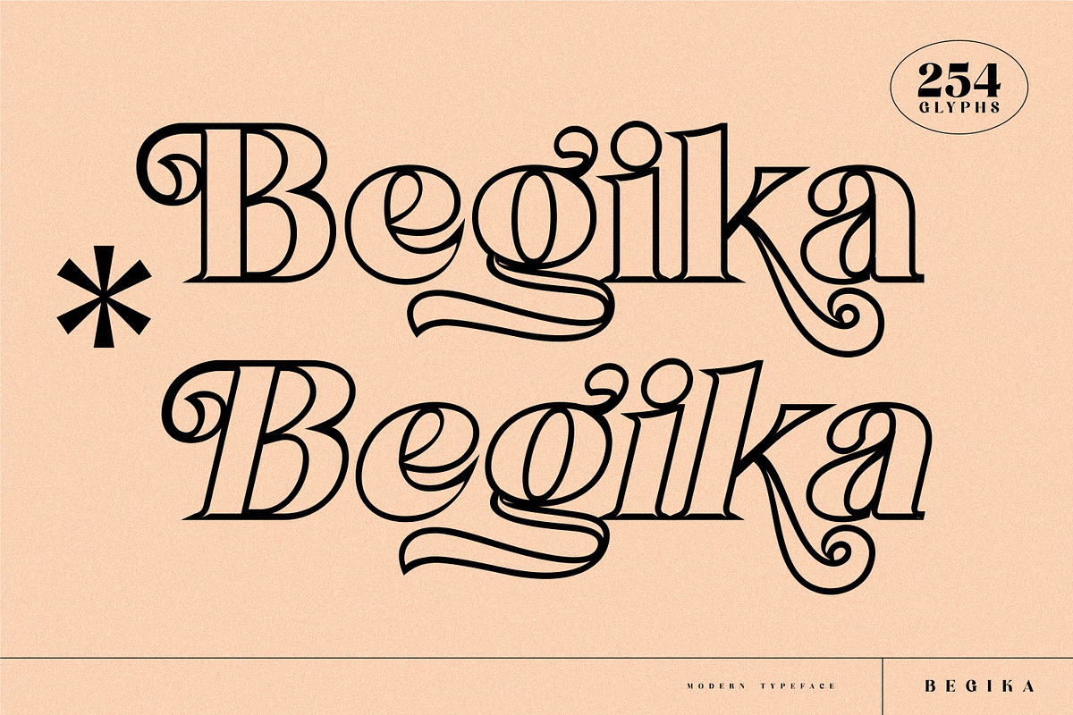 Begika Modern and Classy Serif Font, a Script Font by Storytype Studio (Photo 3 of 11)
