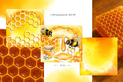 Honey Bee & Wildflowers graphics set, an Illustration by PinskaDrawCute (Thumbnail 13 of 14)