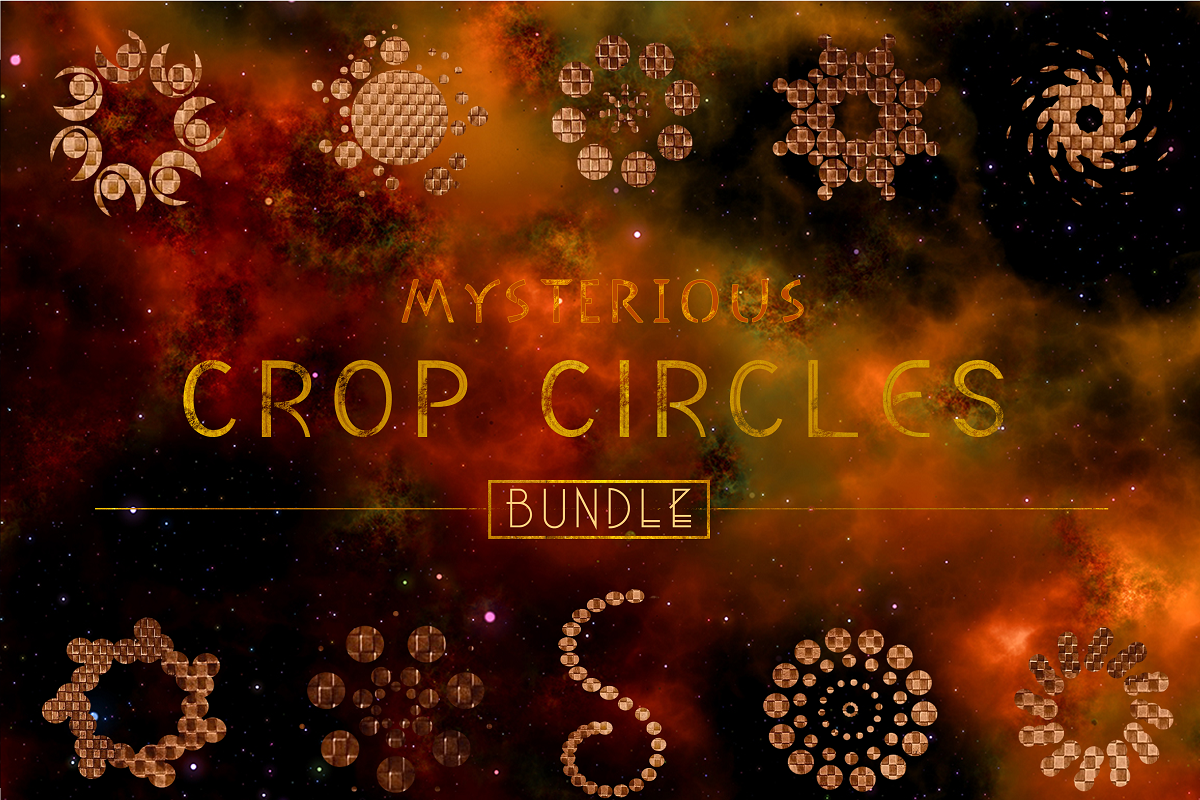 Mysterious Crop Circles Bundle Pack, an Illustration by Swarovski Crystals (Photo 2 of 7)