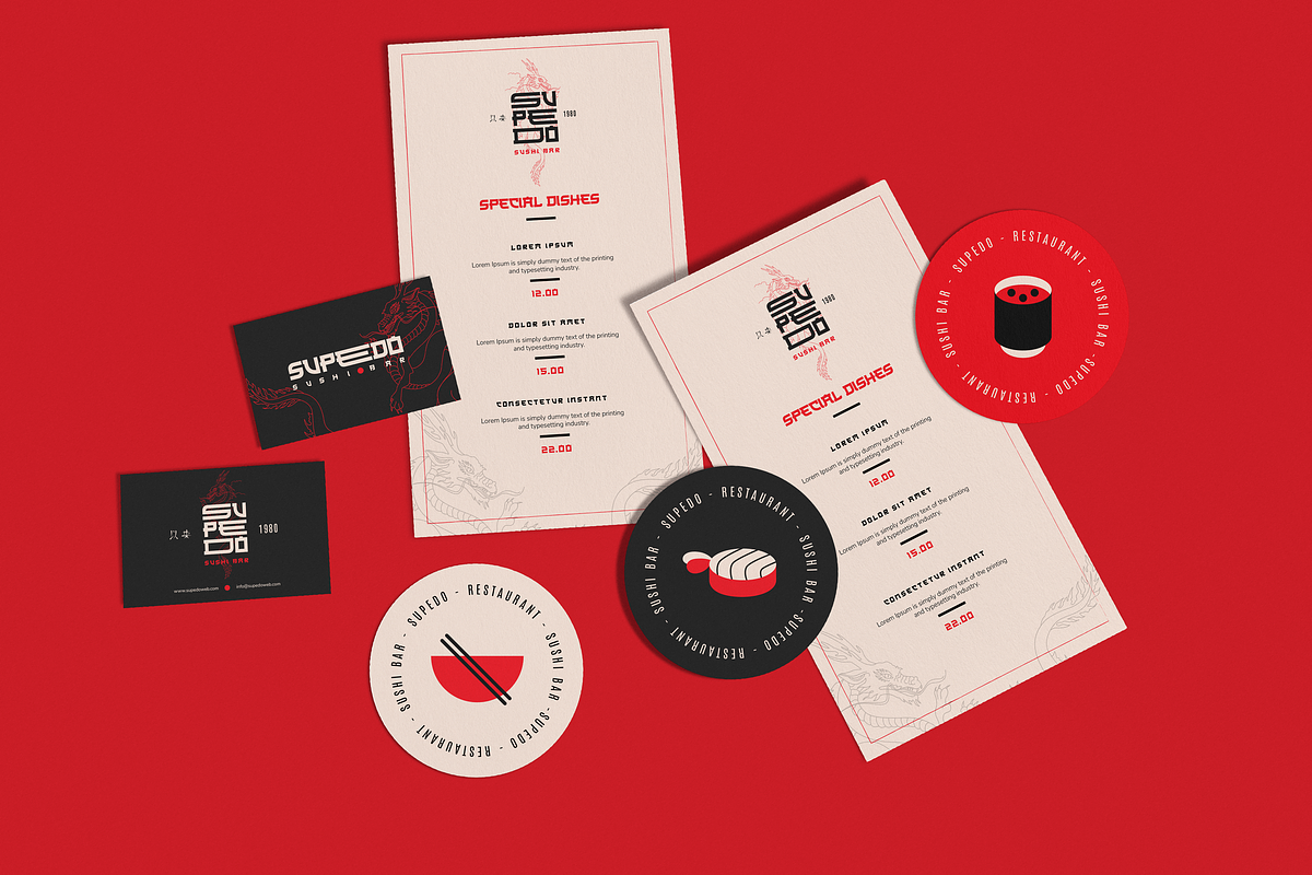 Sushi Bar Menu and Branding Mockup, a Books & Magazine Mockup by Catkie - Digital Art (Photo 10 of 14)