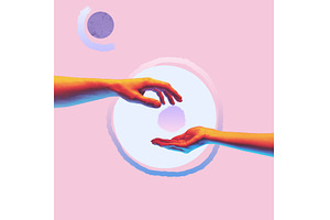 Contemporary art collage. Modern