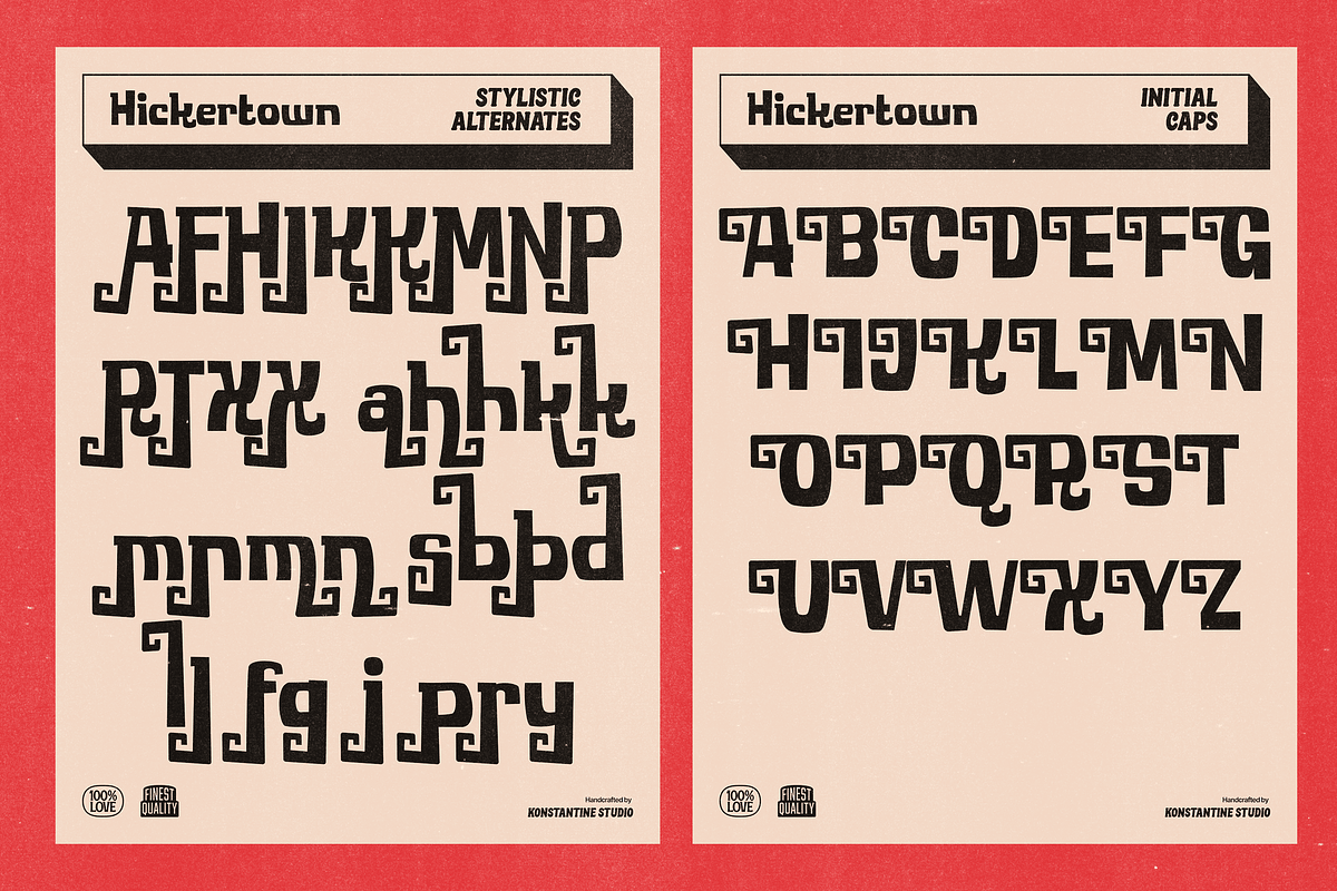 Hickertown - Retro Comical Fonts, a Sans Serif Font by Konstantine Studio (Photo 10 of 11)