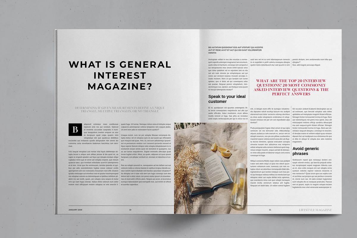 Magazine Layout Template, a Magazine Template by Boris Cupac (Photo 6 of 7)