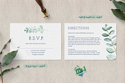 Eucalyptus Wedding Invitation Suite, an Invitation Template by ClementineCreative (Thumbnail 3 of 10)