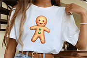 Holiday Gingerbread Man Clipart, an Illustration by CrexoraLab (Thumbnail 4 of 5)