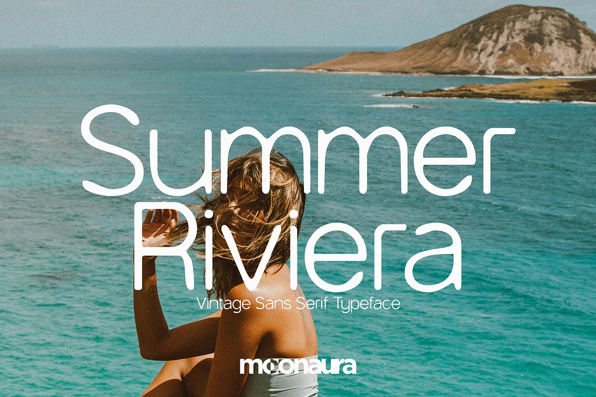 Summer Riviera Vintage & Summer Sans, a Sans Serif Font by Schrifted Type (Photo 1 of 8)