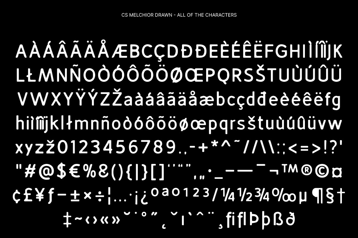 CS Melchior Drawn, a Sans Serif Font by Craft Supply Co. (Photo 8 of 8)